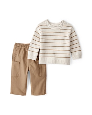 Conjunto longo bebê 2 peças tricot listrado - multicor | Carter's