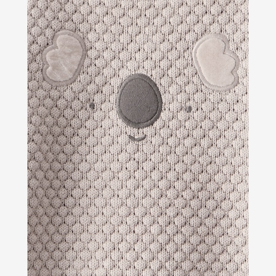 Conjunto longo bebê 2 peças tricot coala - cinza | Carter's