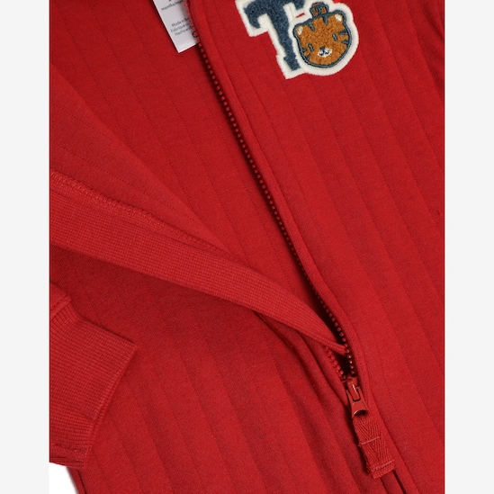 Macacão bebê com capuz matelassê - vermelho | Carter's