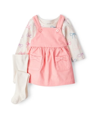 Salopete bebê veludo com blusa e meia calça - multicor | Carter's