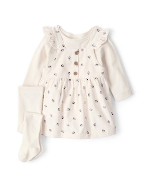 Salopete bebê veludo com blusa e meia calça - multicor | Carter's