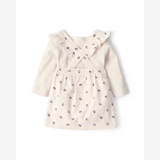 Salopete bebê veludo com blusa e meia calça - multicor | Carter's