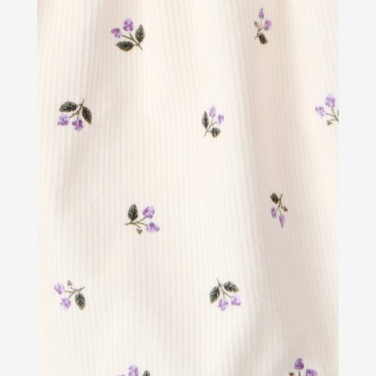 Salopete bebê veludo com blusa e meia calça - multicor | Carter's