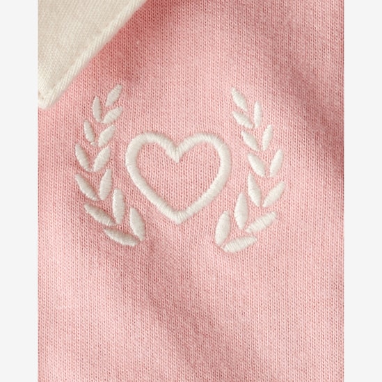 Vestido polo bebê evasê com calcinha - rosa | Carter's