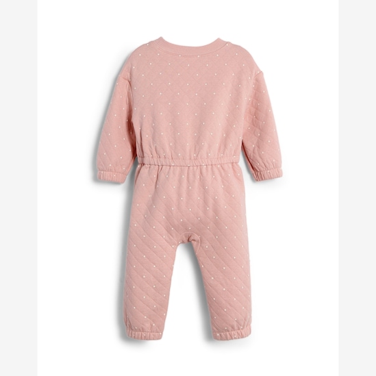 Macacão bebê matelassê poá - rosa | Carter's