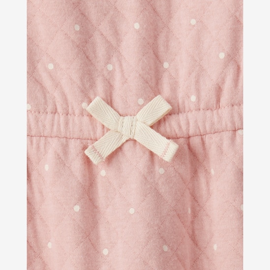 Macacão bebê matelassê poá - rosa | Carter's