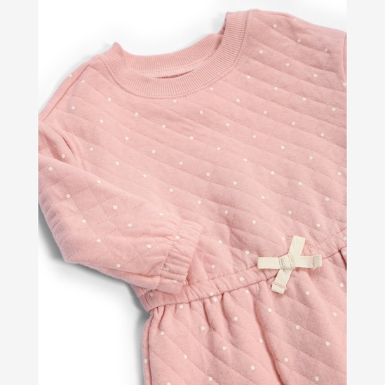 Macacão bebê matelassê poá - rosa | Carter's