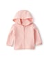 Blusa de moletom bebê com capuz e felpa - rosa | Carter's