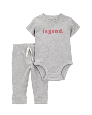 Conjunto longo bebê 2 peças mescla legend - cinza | Carter's