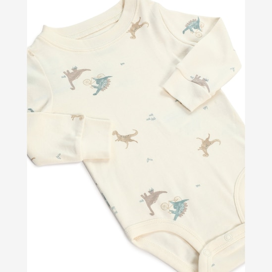 Conjunto longo bebê 3 peças matelassê dinossauro - multicor | Carter's