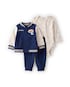 Conjunto longo bebê 3 peças college futebol americano - multicor | Carter's