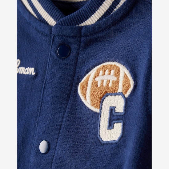 Conjunto longo bebê 3 peças college futebol americano - multicor | Carter's