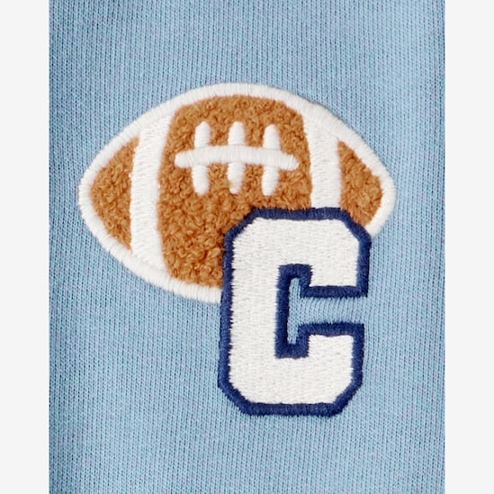 Macacão bebê college futebol americano - azul | Carter's