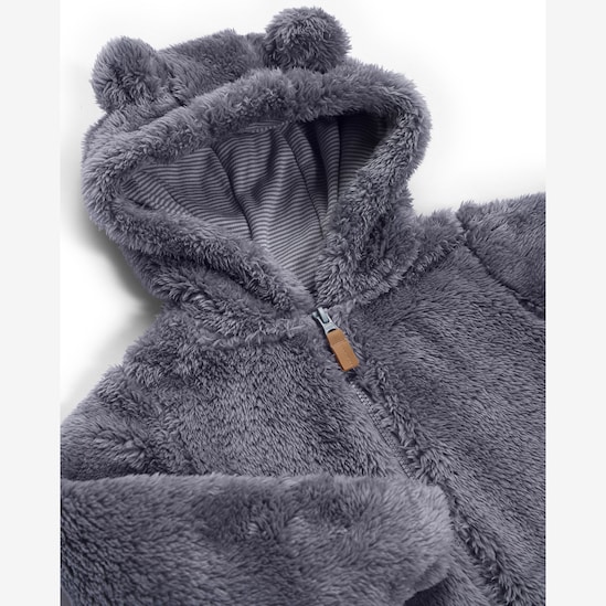 Macacão bebê com capuz interativo peluciado - azul | Carter's