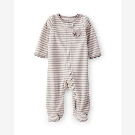 Macacão bebê fleece raposa com pezinho - multicor | Carter's