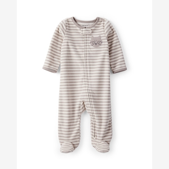 Macacão bebê fleece raposa com pezinho - multicor | Carter's