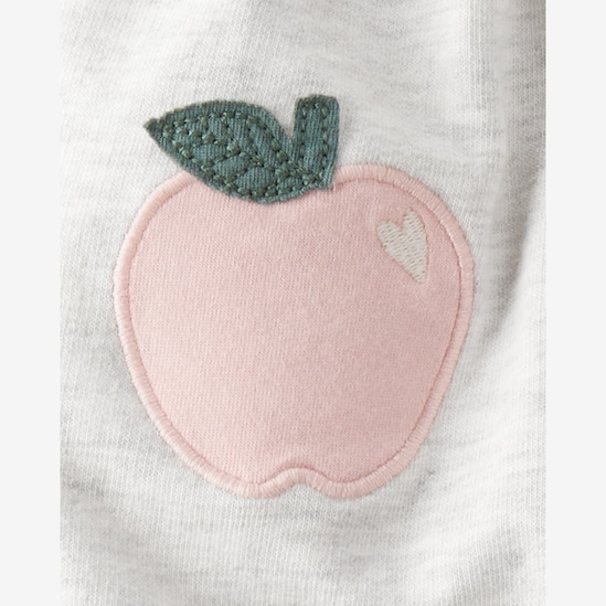 Conjunto longo bebê 3 peças capuz e maçãs - multicor | Carter's