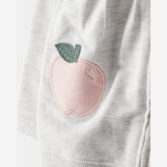 Conjunto longo bebê 3 peças capuz e maçãs - multicor | Carter's