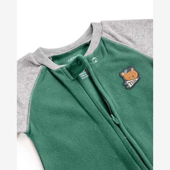 Macacão bebê urso com pezinho - multicor | Carter's