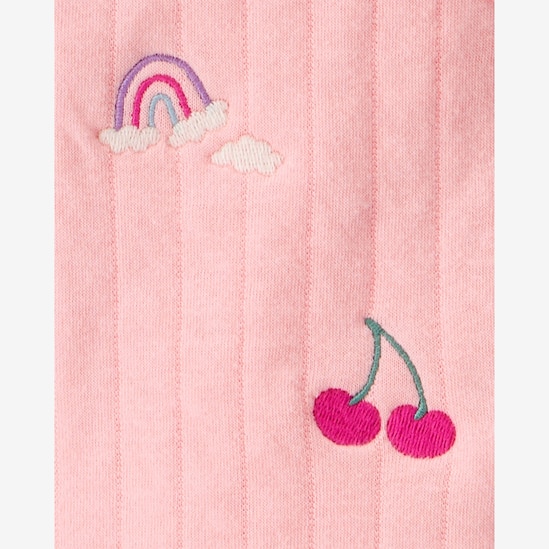 Conjunto longo bebê 3 peças poá e cereja - multicor | Carter's