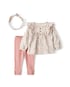 Conjunto longo bebê 2 peças + faixa de cabelo floral - multicor | Carter's