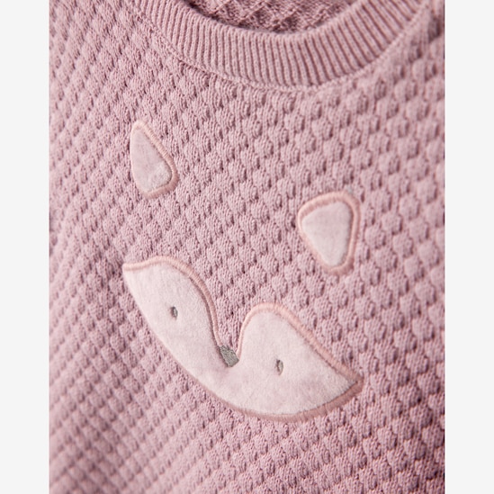 Conjunto longo bebê 2 peças tricot raposa - rosa | Carter's