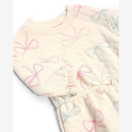 Macacão bebê matelassê laços - bege | Carter's