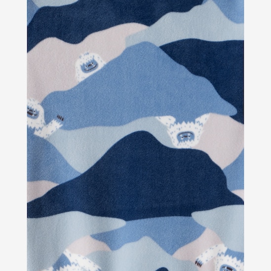 Pijama longo infantil 2 peças plush monstrinho da neve - multicor | Carter's