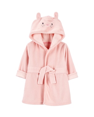 Roupão bebê com capuz interativo atoalhado - rosa | Carter's