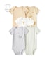 Kit body bebê 5 peças bichinhos listras - multicor | Carter's