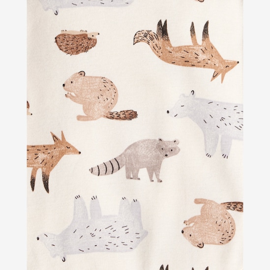 Conjunto longo bebê 3 peças canelado bichinhos - multicor | Carter's