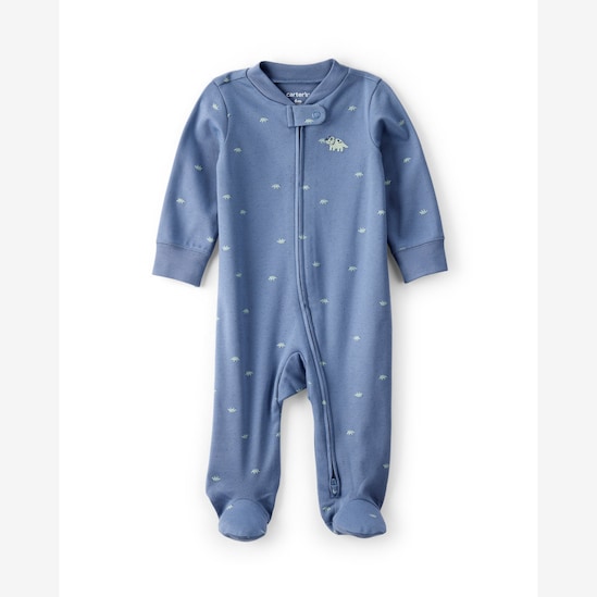 Macacão bebê com pezinhos dinossauro - azul | Carter's