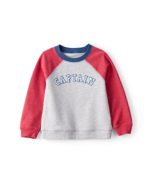 Blusa de moletom infantil raglan captain - multicor | Carter's