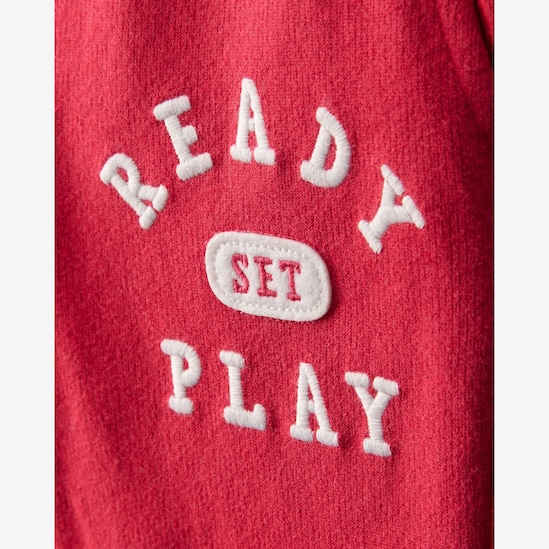 Calça de moletom infantil ready set play - vermelha | Carter's