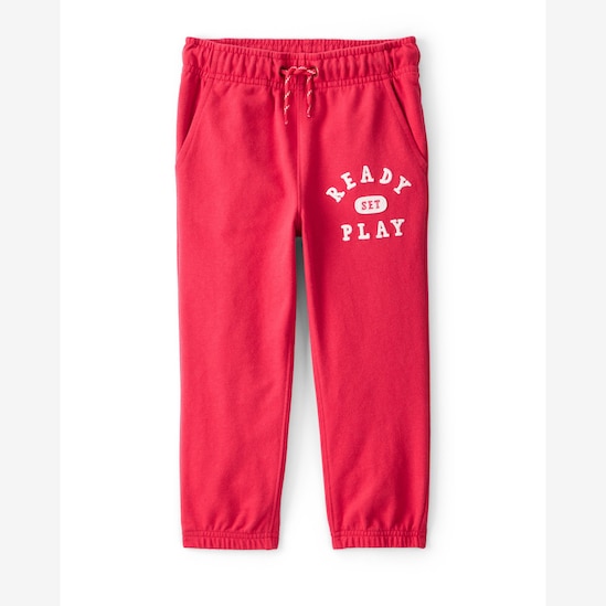 Calça de moletom infantil ready set play - vermelha | Carter's