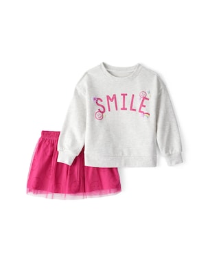 Conjunto longo moletom infantil 2 peças sorrisos mescla - multicor | Carter's