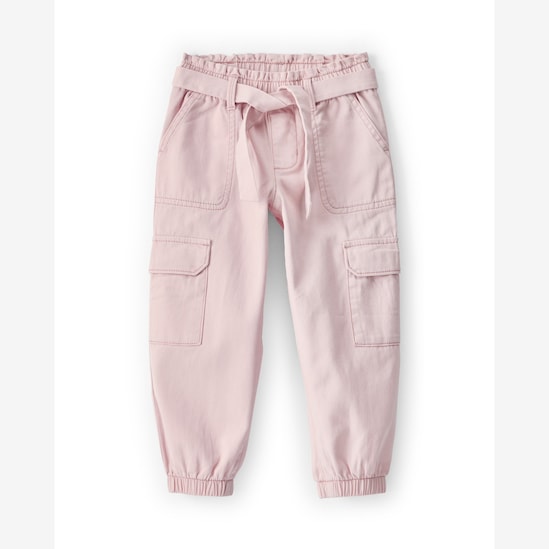 Calça infantil clochard cargo - rosa | Carter's
