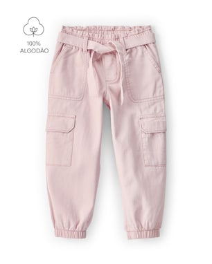 Calça infantil clochard cargo - rosa | Carter's