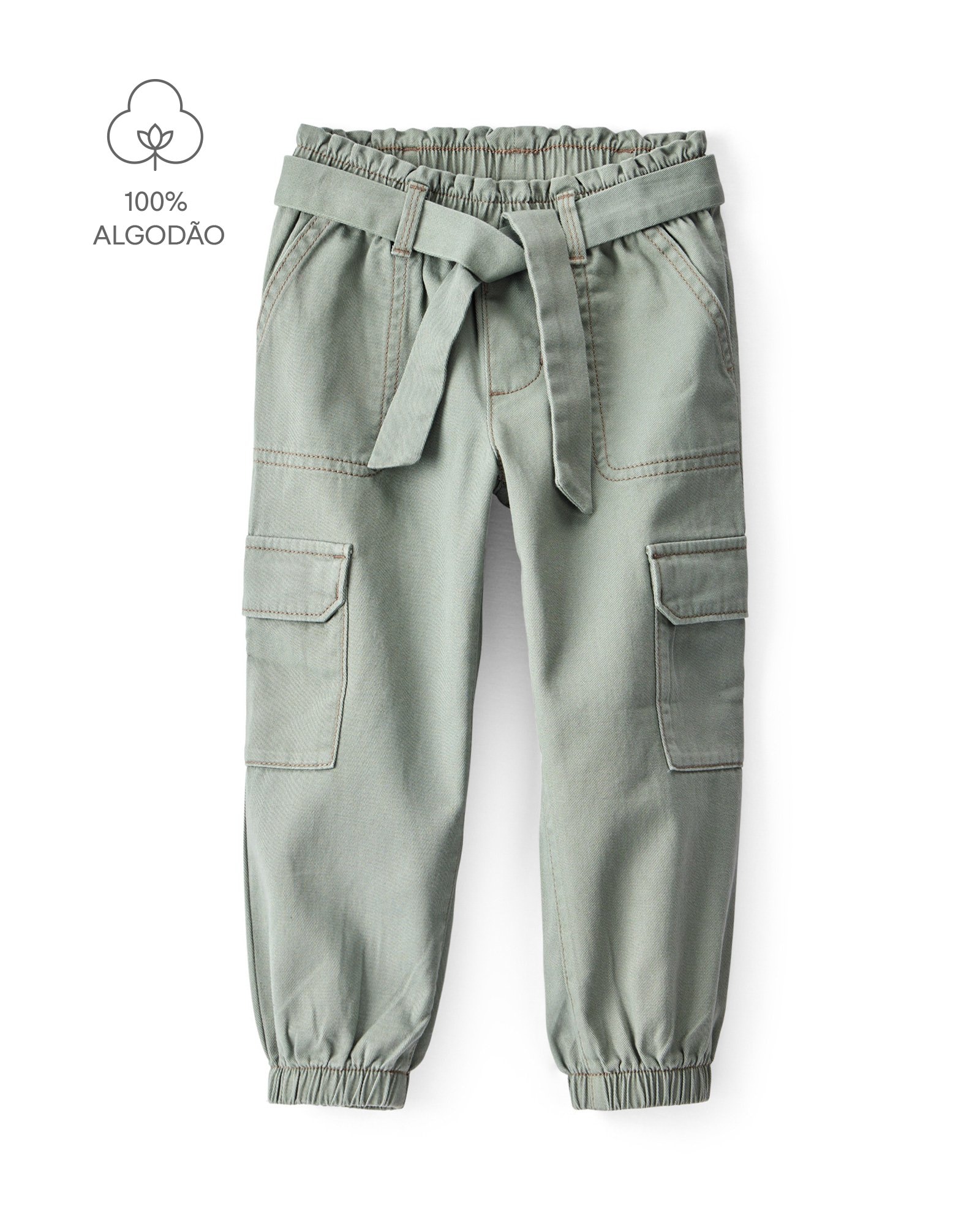 Calça infantil clochard cargo - verde | Carter's