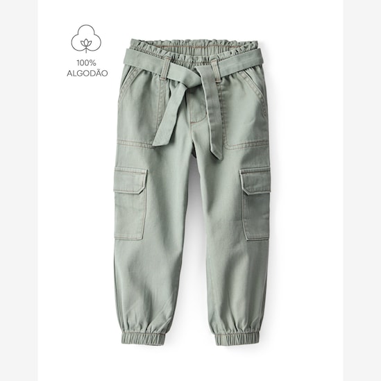 Calça infantil clochard cargo - verde | Carter's