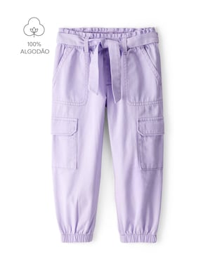 Calça infantil clochard cargo - lilás | Carter's