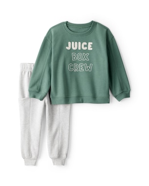 Conjunto longo moletom infantil 2 peças juice box crew - multicor | Carter's