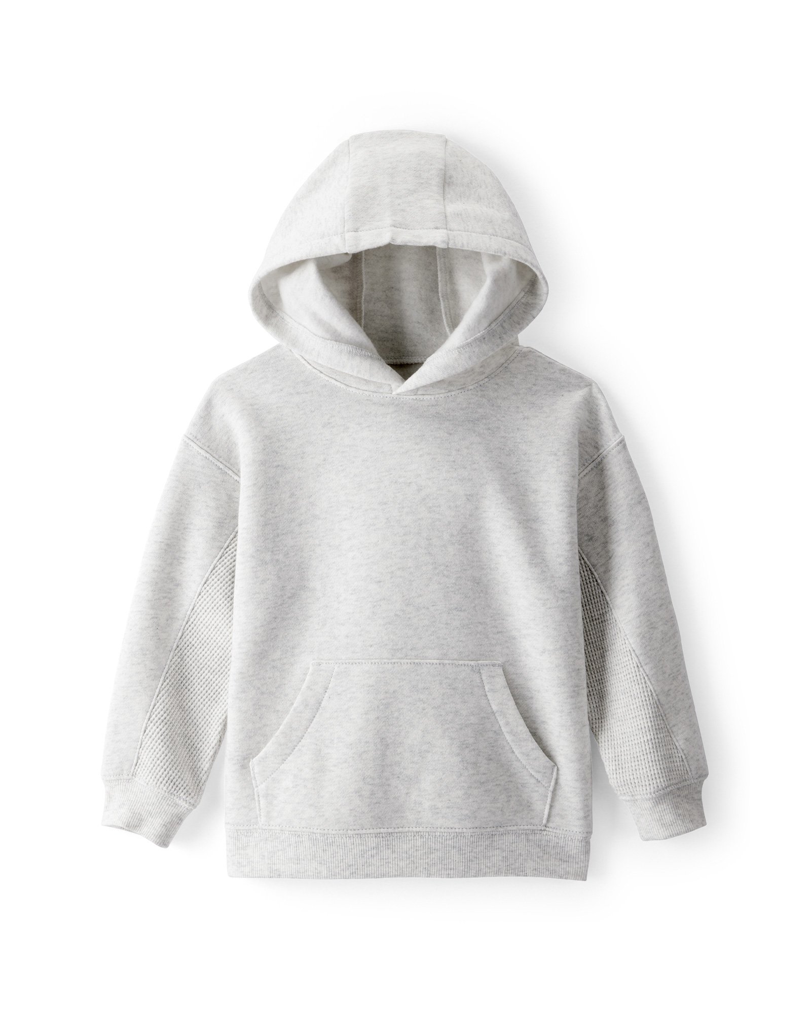 Blusa de moletom infantil mescla com capuz - cinza | Carter's