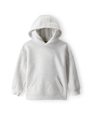 Blusa de moletom infantil mescla com capuz - cinza | Carter's