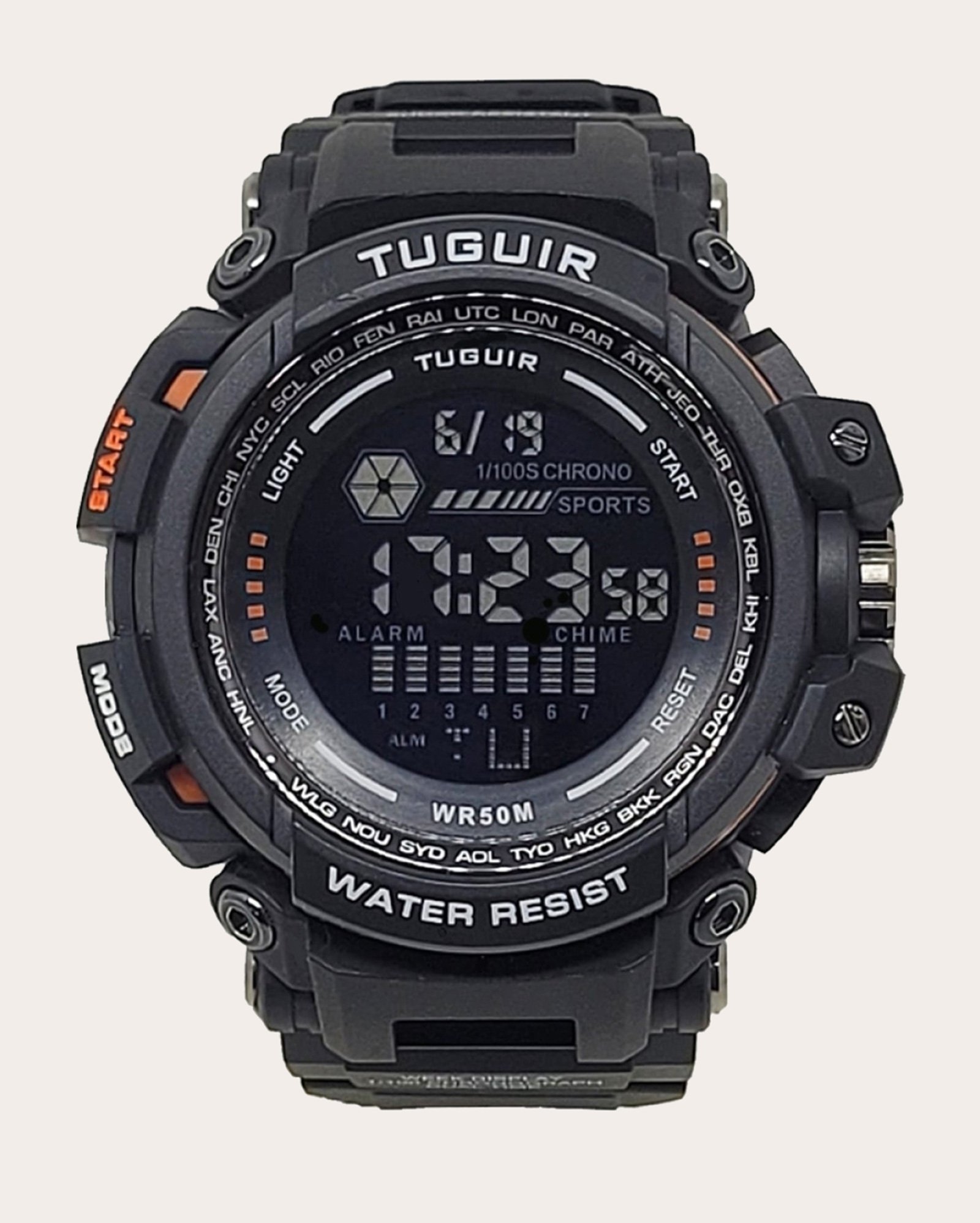 Relógio digital masculino TG30408 - preto | Tuguir