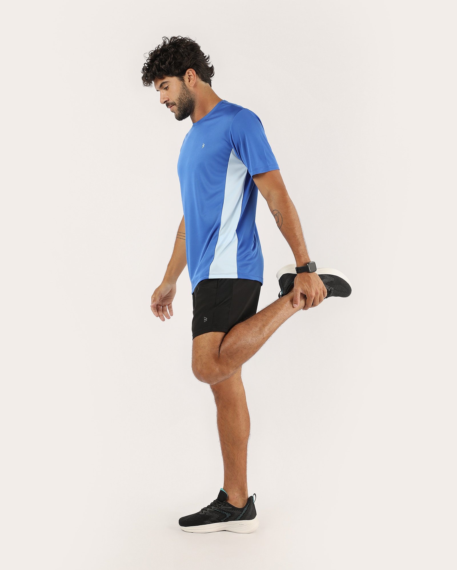 Bermuda masculina de treino refletiva - preta | Body Work