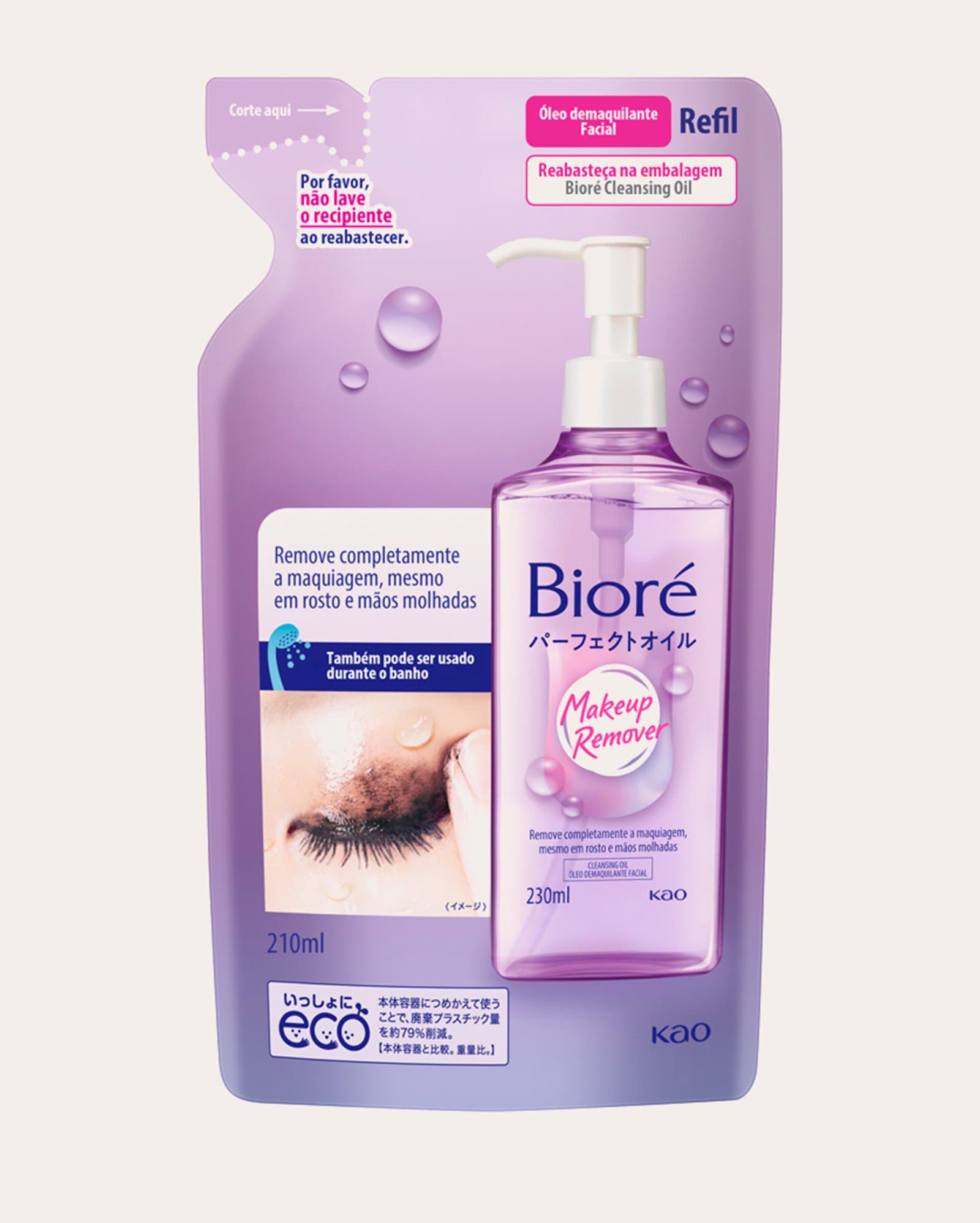 Refil óleo de limpeza demaquilante 210ml | Bioré