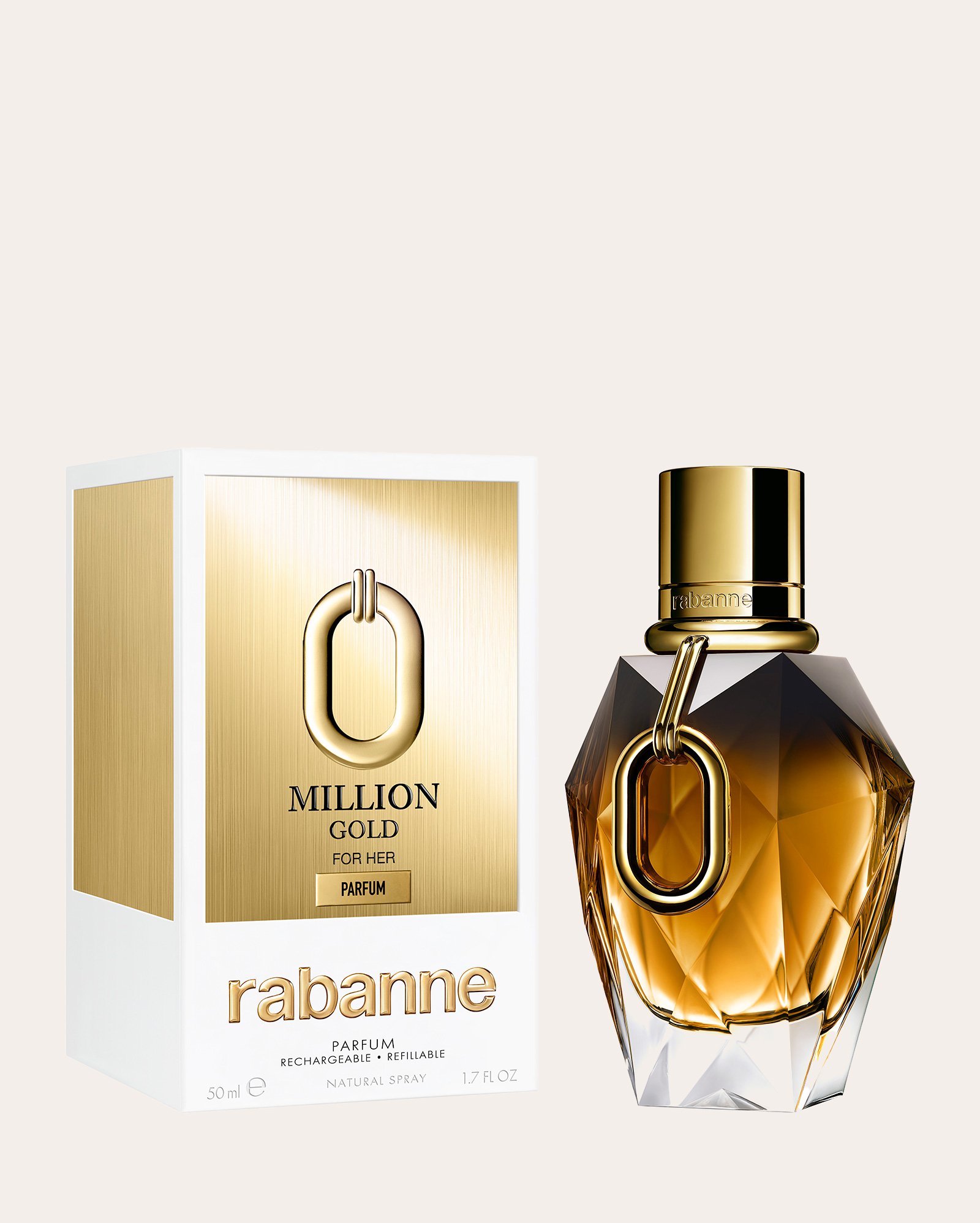 Perfume feminino Million Gold for Her Parfum - 50 ML | Rabanne