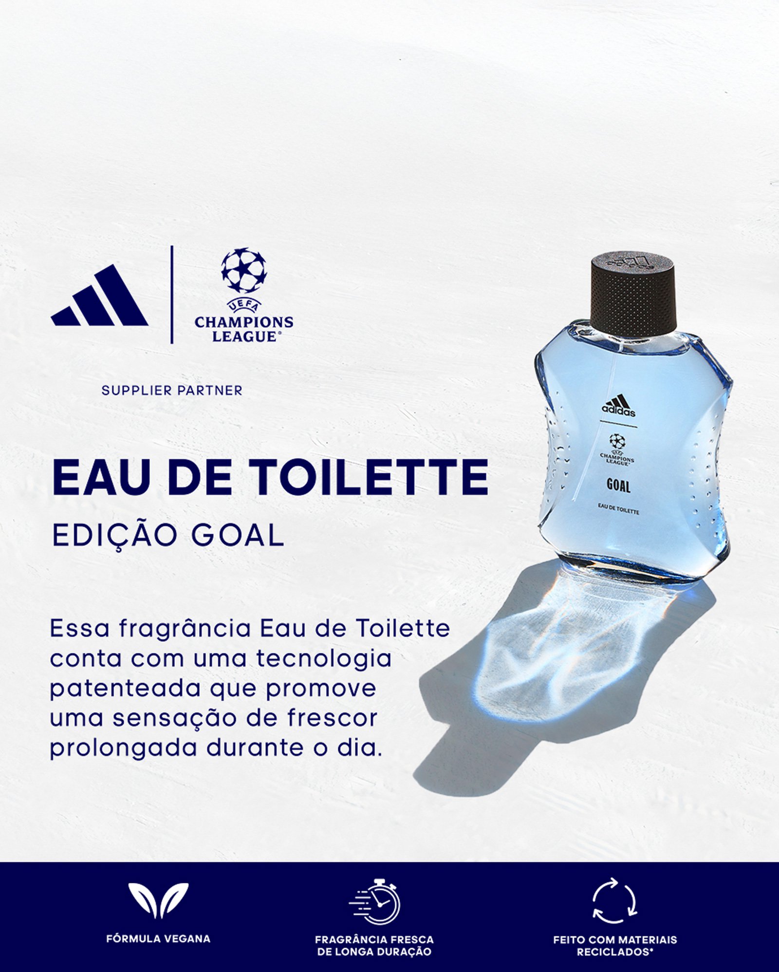 Kit perfume masculino UEFA N11 Goal Edition EDT 100ml + desodorante 150ml | Adidas