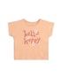 Camiseta infantil hello happy - laranja | Carter's